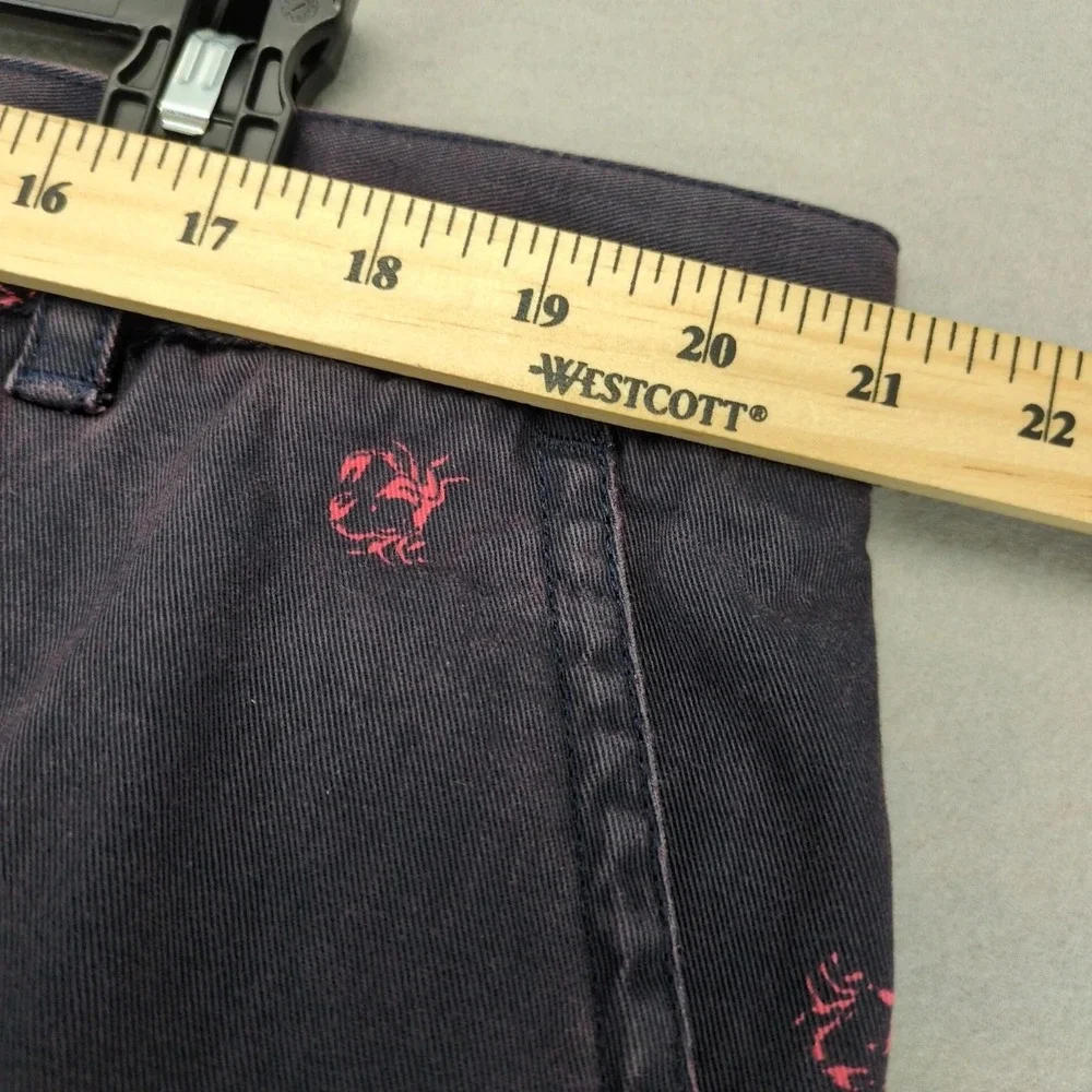 Izod‎ Saltwater Wash Crab Print Twill Shorts Mens 42x10.5